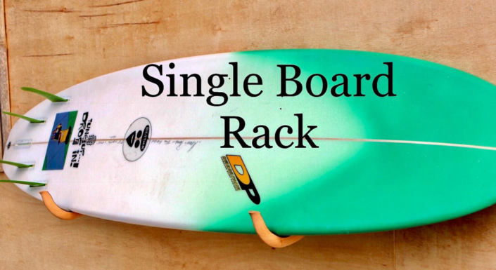 Beatnik Single Surfboard Rack w Surf Base Coffee